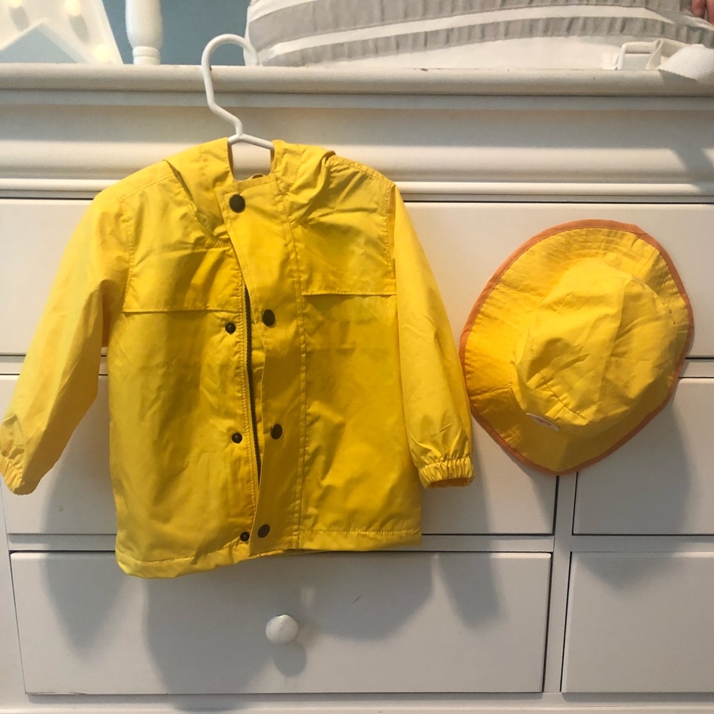 Old Navy rain coat with matching hat from Amazon